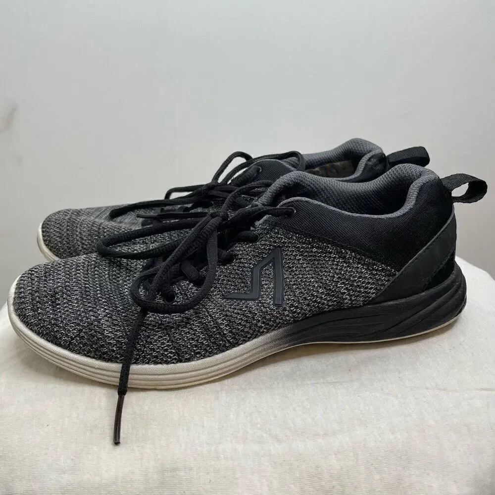 Vionic 335 Adley Womens Black Gray Lace Up Knit‎ Shoes ASR-1437 - Size 7 Comfort